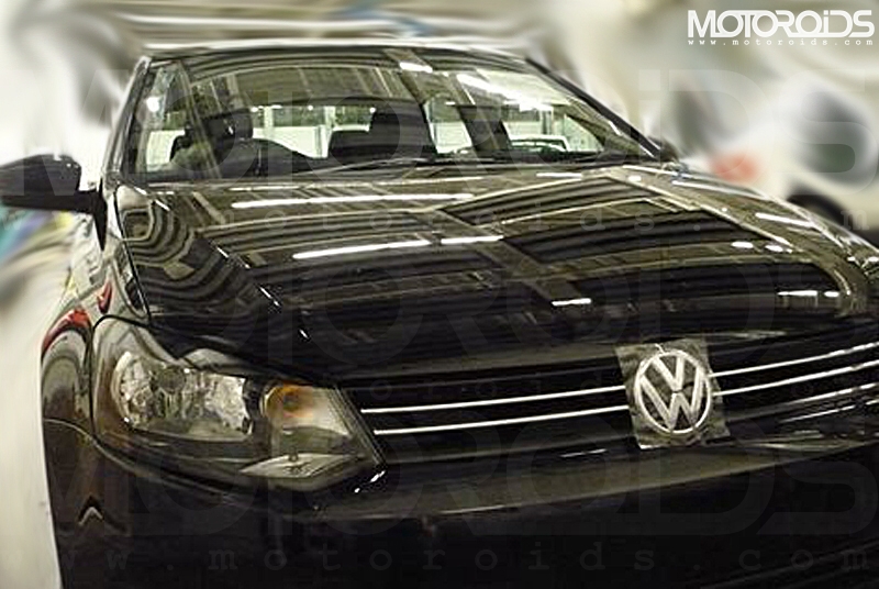 Volkswagen Vento / Polo Sedan caught undisguised