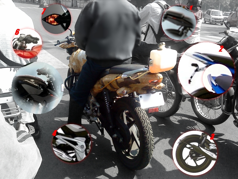 Motoroids take a spy/scoop shot of the 2010 Bajaj Pulsar 135