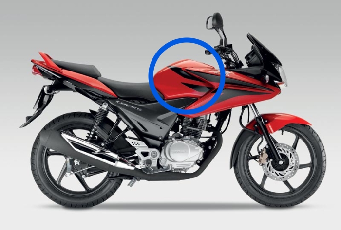Honda cbf 125 red on sale