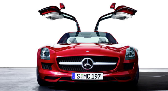 Mercedes SLS AMG at Auto Expo