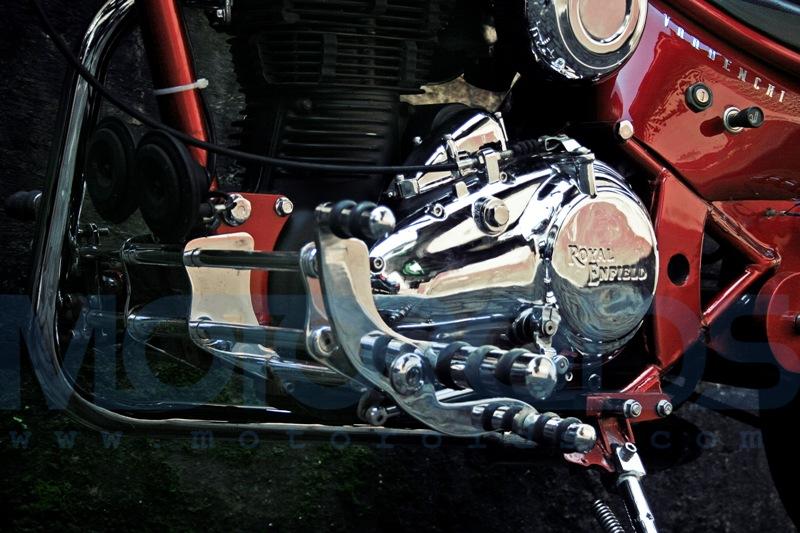 vardenchi custom chopper based on a royal enfield motorcycle