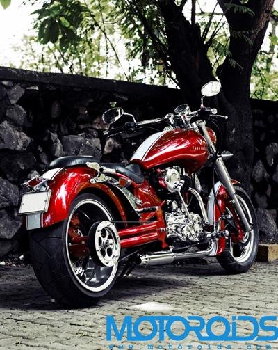 vardenchi custom chopper based on a royal enfield motorcycle