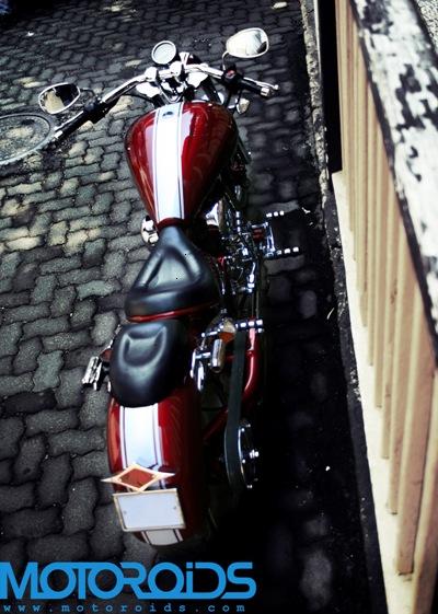 vardenchi custom chopper based on a royal enfield motorcycle