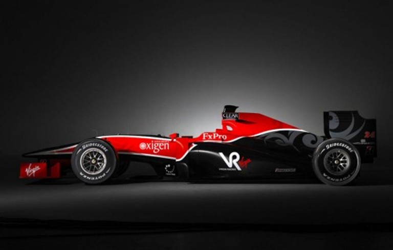 2010 virgin f1 car