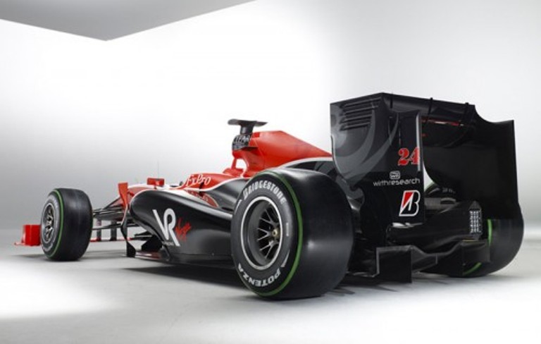 2010 virgin f1 car