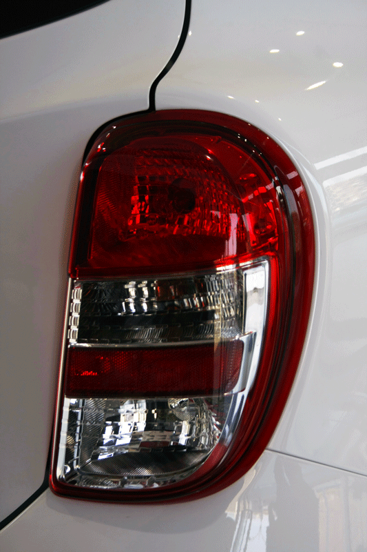 Nothing too spectacular about the taillights 2010 Nissan Micra K13 First drive review / road test / impressions - www.motoroids.com