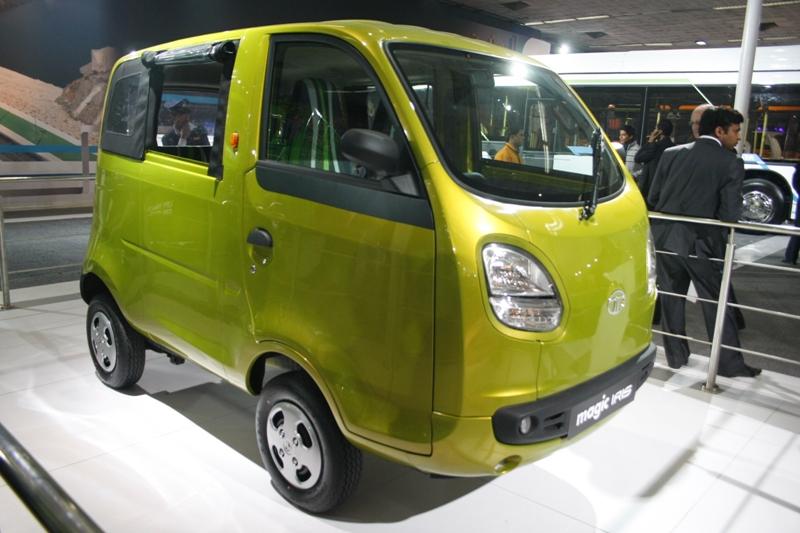 Scoop Tata Nano based Iris mini van and Penguin pickup spotted Motoroids