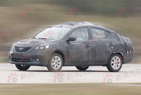 V platform based Micra sedan caught on test; could be called Nissan Tiida in India. More info on Motoroids.com