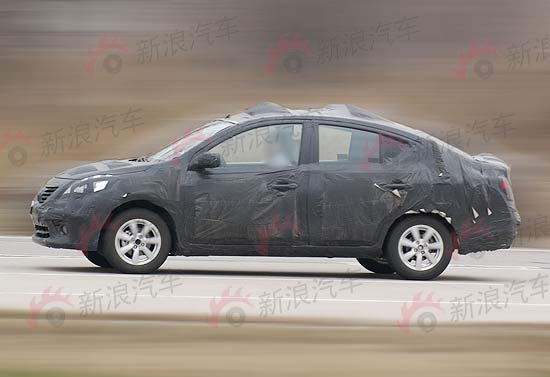 V platform based Micra sedan caught on test; could be called Nissan Tiida in India. More info on Motoroids.com