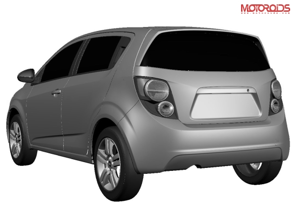 2011 Chevrolet Aveo U-VA Rear three quarter Rendered images and details on launch date, pricing and availability of the 2011 Aveo U-VA and Aveo sedan for India - www.motoroids.com