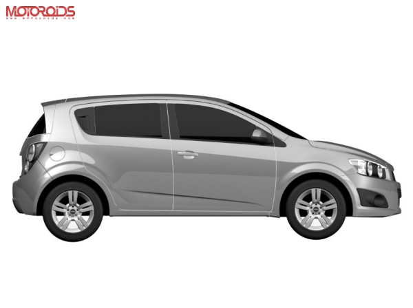 2011 Chevrolet Aveo U-VA Rendering Side Rendered images and details on launch date, pricing and availability of the 2011 Aveo U-VA and Aveo sedan for India - www.motoroids.com