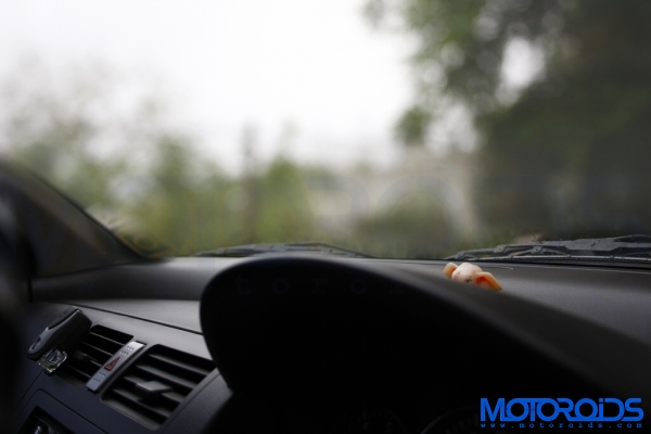 Fogged windshield