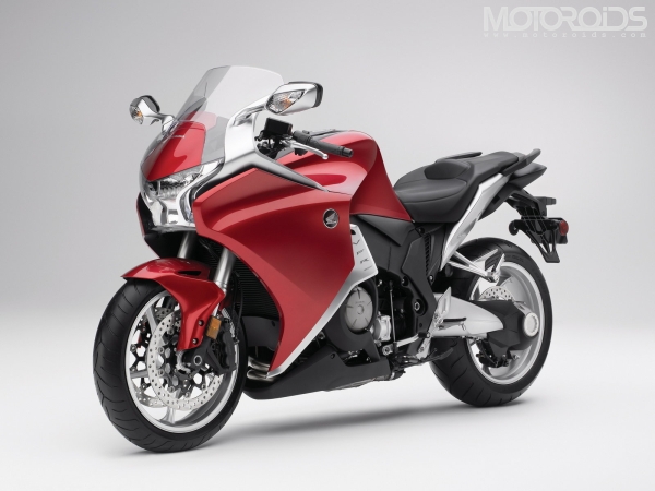 Honda VFR1200F Candy Prominance Red Honda has launched the VFR1200F in India for Rs. 17.5-lakh. All the details and info on Motoroids.com
