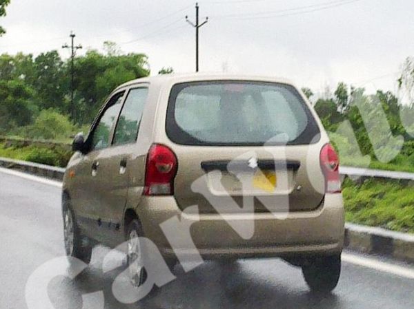 A Spy picture of the new 2011 Maruti Suzuki Alto which is slated to be launched in August - www.motoroids.com