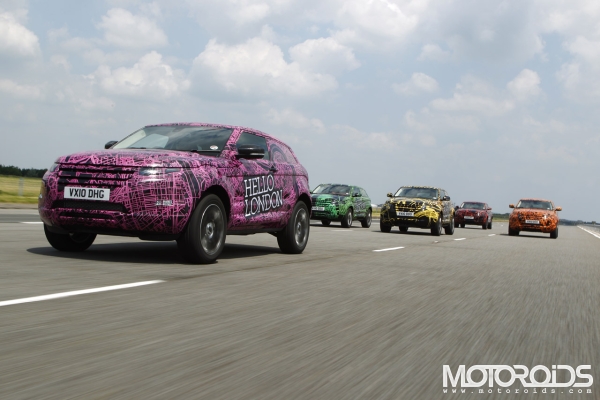 Land Rover Evoque Prototypes to roam the globe and greet a 'Hello' to all its major markets, India not included yet