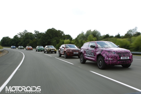 Land Rover Evoque Prototypes to roam the globe and greet a 'Hello' to all its major markets, India not included yet