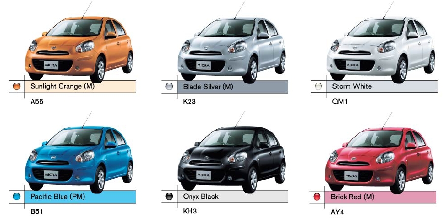 Nissan Micra Colours The 2011 Nissan Micra has been launched in India with all the details, specifications and prices. More info on Motoroids.com