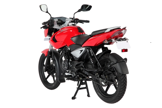 Bajaj Auto Ltd introduces a new revised version of the Pulsar 135 LS with a sport rear tyre hugger, O-ring chain and half chain cover