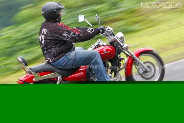 2011 Bajaj Avenger 220 Review Roadtest Panning Rear Three Quarter Road Test Review of the 2011 Bajaj Avenger 220 by Rohit Paradkar for Motoroids.com. Photography by Eshan Shetty.