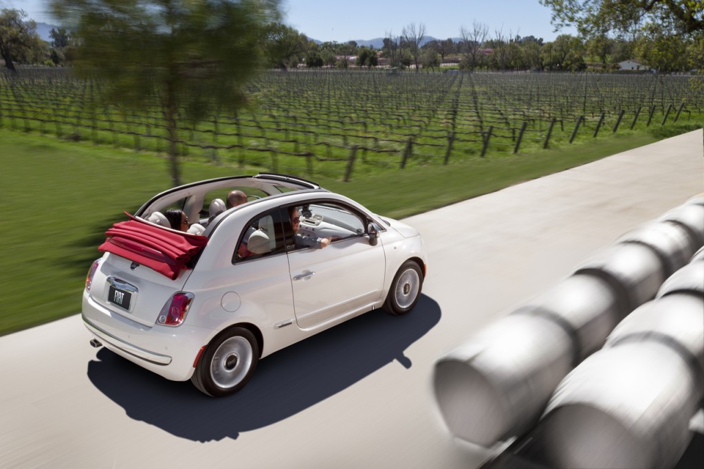 Fiat showcased their new Fiat 500c at the New York Auto Show 2011