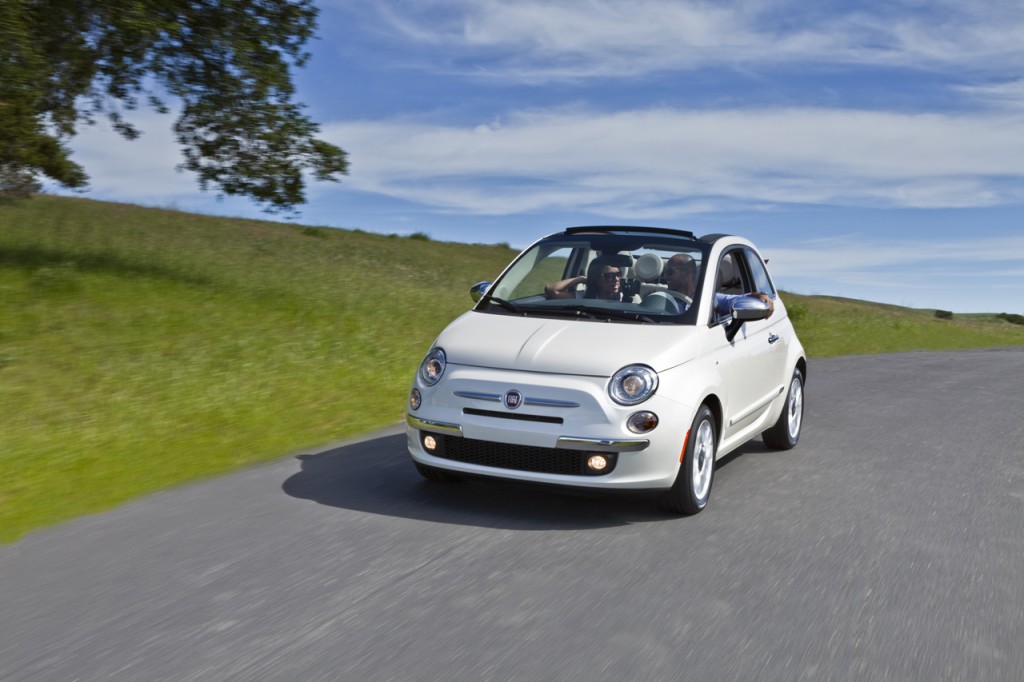 Fiat showcased their new Fiat 500c at the New York Auto Show 2011