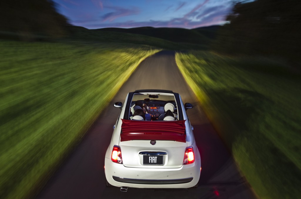 Fiat showcased their new Fiat 500c at the New York Auto Show 2011