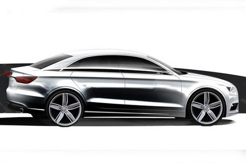 Audi has unveiled sketches of R8 GT Spyder and Audi A3 Sedan with A3 Hatchback