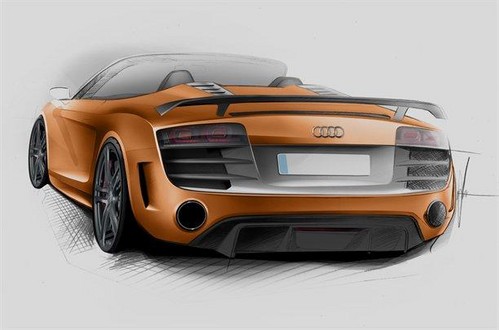 Audi has unveiled sketches of R8 GT Spyder and Audi A3 Sedan with A3 Hatchback