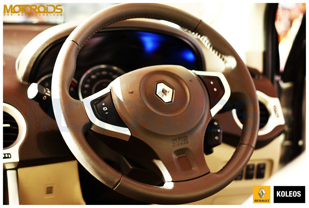 Koleos india steering