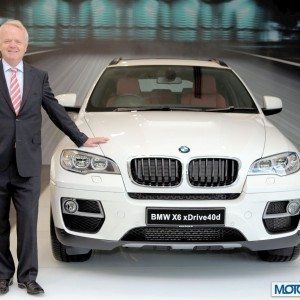 Mr Philipp von Sahr President BMW Group India with the new BMW X