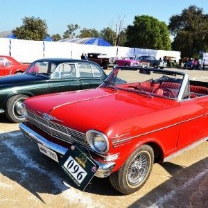 Vintage beauties on millenium city roads  gun salute vintage car rally