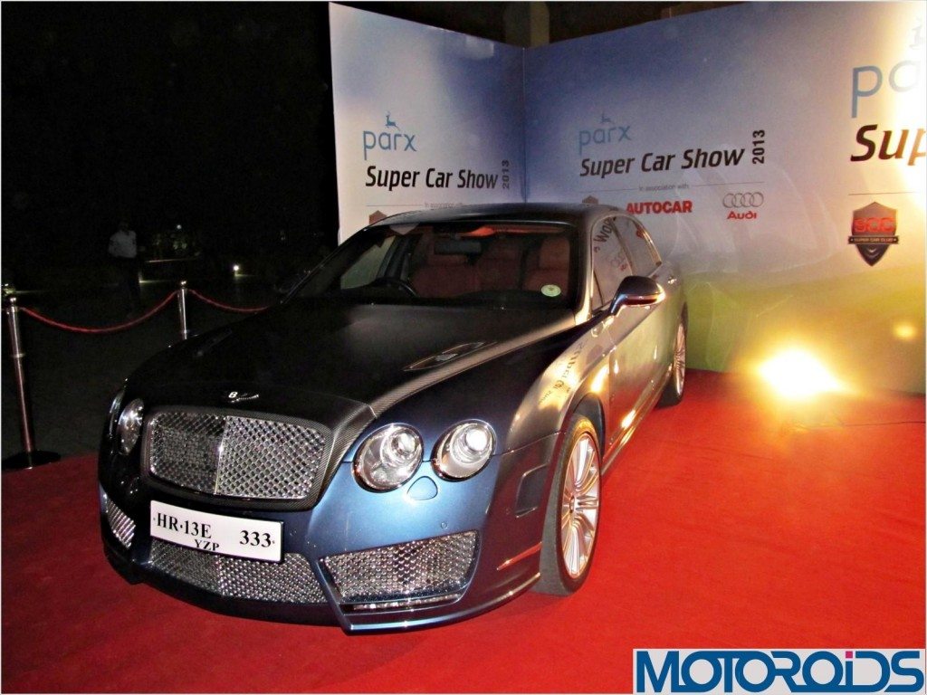Bentley at 2013 Parx Mumbai SuperCar Show
