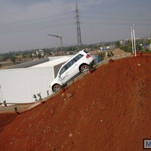 Mercedes SUV track test Chakan Pune India