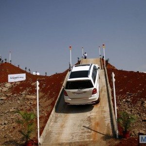 Mercedes SUV track test Chakan Pune India