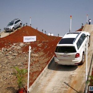 Mercedes SUV track test Chakan Pune India