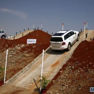 Mercedes SUV track test Chakan Pune India