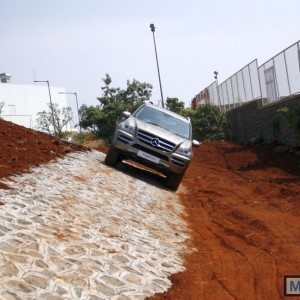 Mercedes SUV track test Chakan Pune India