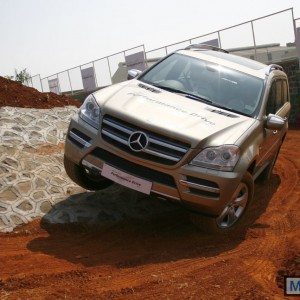 Mercedes SUV track test Chakan Pune India