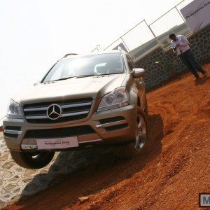 Mercedes SUV track test Chakan Pune India