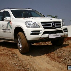 Mercedes SUV track test Chakan Pune India