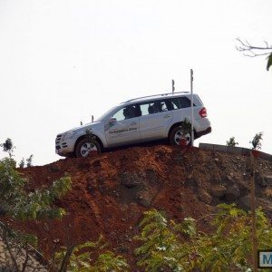 Mercedes SUV track test Chakan Pune India