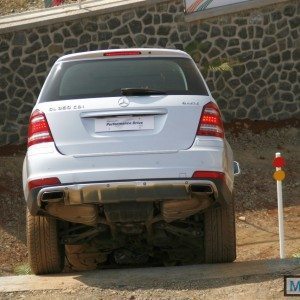 Mercedes SUV track test Chakan Pune India