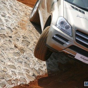 Mercedes SUV track test Chakan Pune India