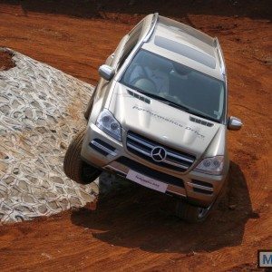 Mercedes SUV track test Chakan Pune India