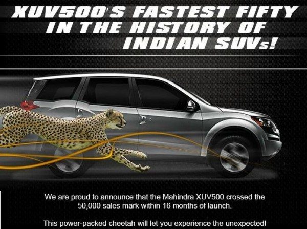 XUv500 50,000 sales