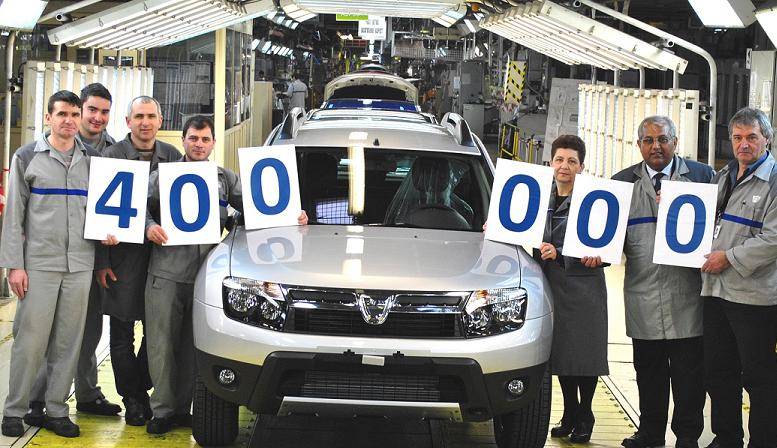 Dacia Duster 400000 produced unit