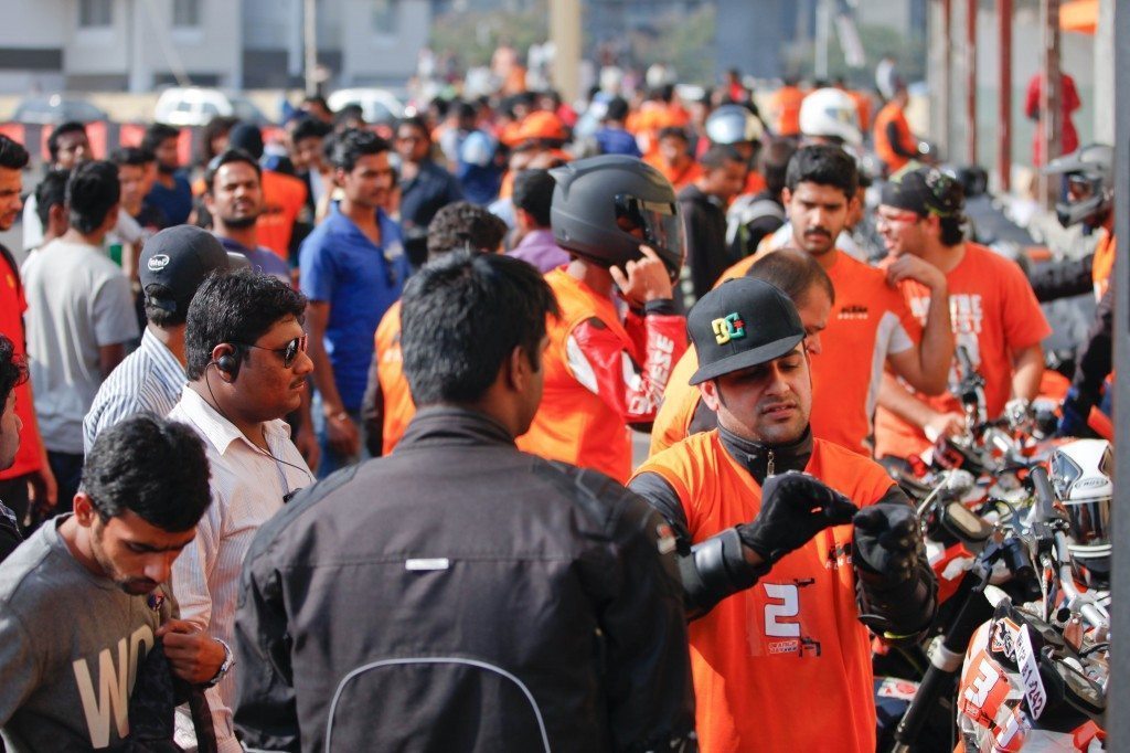 KTM Orange Day - Racing Crowd