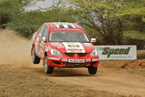 A shot of Amritajit Ghosh from the last South India Rally