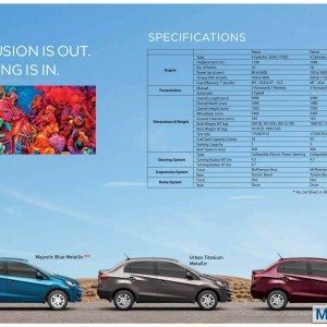 Honda Amaze brochure India