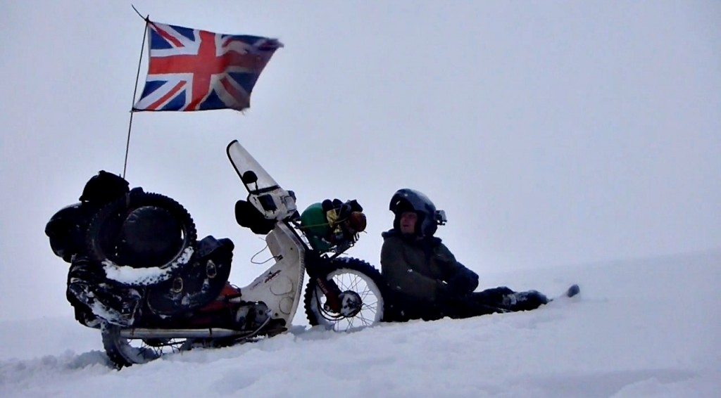 Arctic Circle on a Honda C90